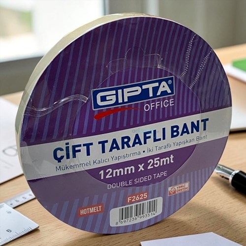 Gıpta Çift Taraflı Bant 12mmx25 Mt