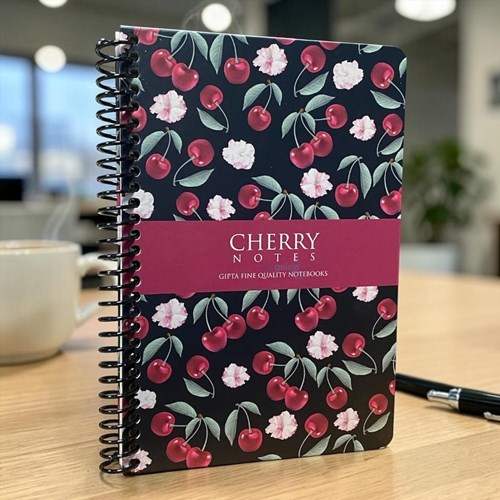 Gıpta Defter Cherry 120 Yaprak Çizgili Spiralli Defter