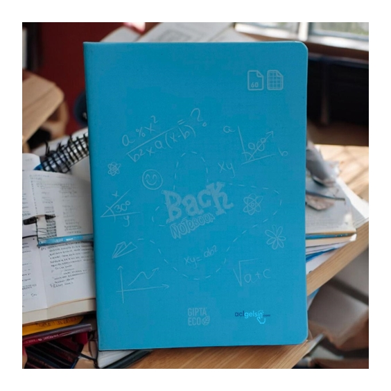 Gıpta Eco Back Dikişli Defter A5 60 Yaprak Kareli