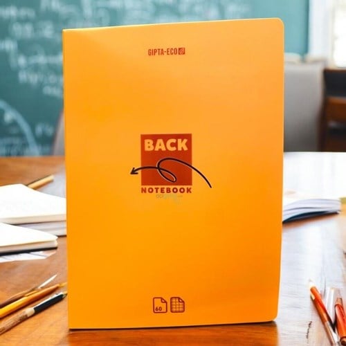 Gıpta Eco Back Plastik Kapak Kareli Defter A4 60 Yaprak