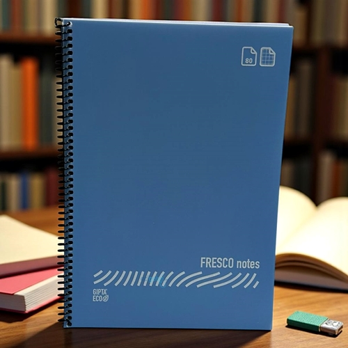 Gıpta Eco Fresco Spralli Pp Kapak Defter A4 80 Yaprak Kareli