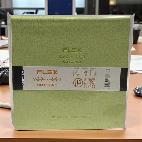 Gıpta Flex Deri Kapak Noktalı 100 Yaprak Bloknot Defter 16x16