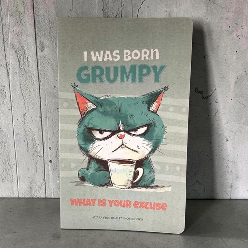 Gıpta Grumpy Notes 60 Yaprak Çizgili Karton Kapak Defter