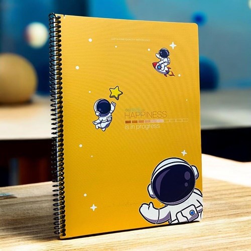 Gıpta Happiness Spiralli Karton Kapak Defter A4 80 Yaprak Çizgili