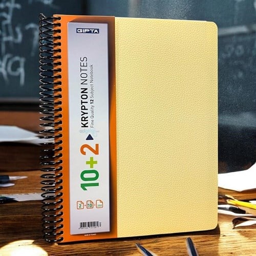 Gıpta Krypton Spiralli Ayraçlı Defter A4 250 Yaprak 10+2 Defter