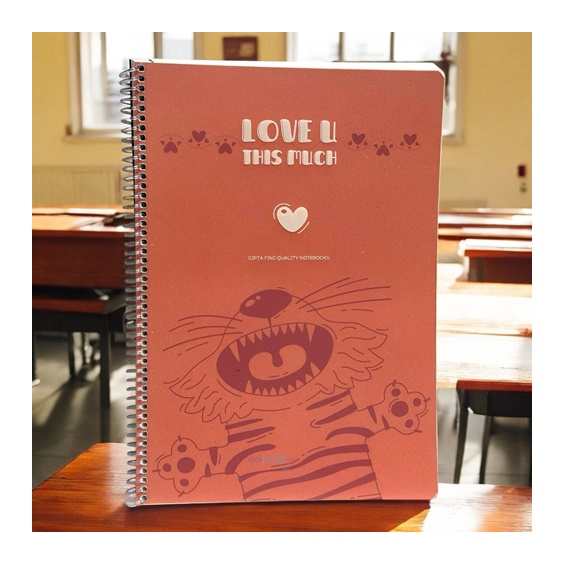 Gıpta Love U Spralli Defter A4 80 Yaprak Çizgili