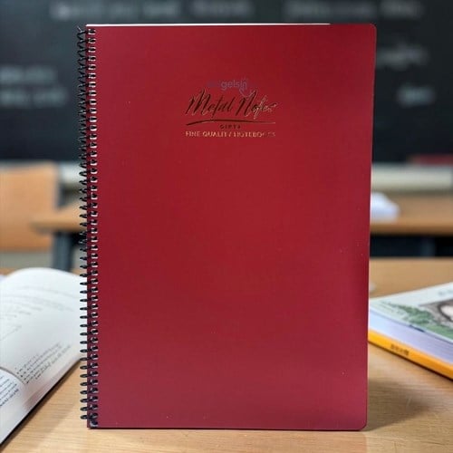 Gıpta Metal Notes Spralli Defter A4 100 Yaprak Kareli