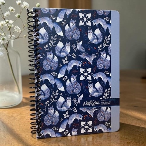 Gıpta North Star Çizgili Sipiralli Sert Kapak Defter 120 Yaprak