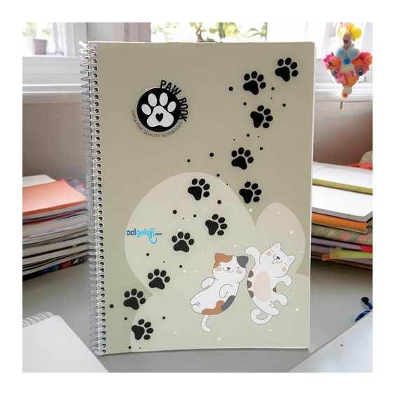 Gıpta Paw Spralli Defter A4 80 Yaprak Kareli