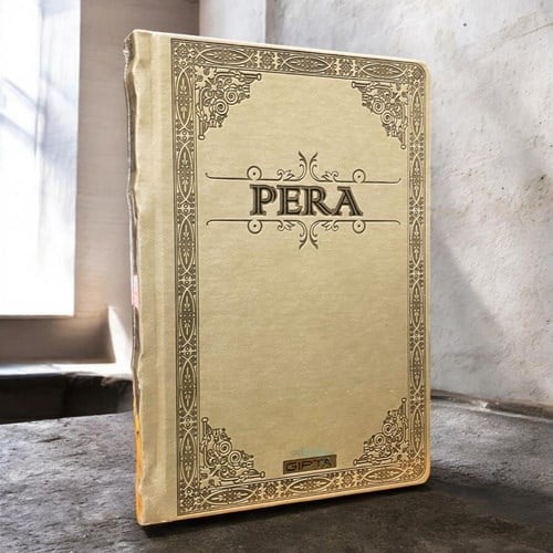 Gıpta Pera Deri Kapak Defter 17x24 160 Yaprak Çizgisiz