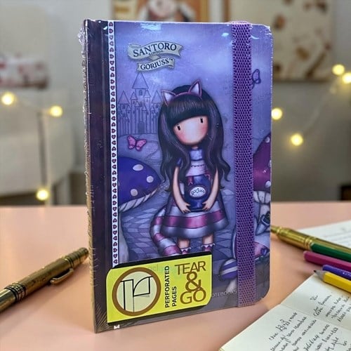 Gıpta Santoro Gorjuss Sert Kapak Defter 9x14 80 Yaprak Çizgili