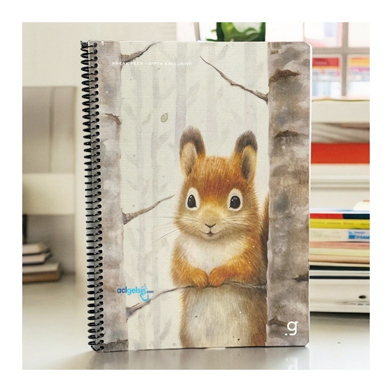 Gıpta Sneak Peek Spiralli Defter A4 80 Yaprak Kareli