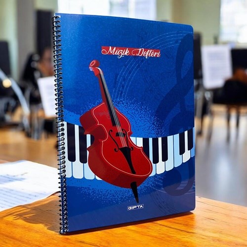 Gıpta Spiralli Müzik Defteri A4 40 Yaprak