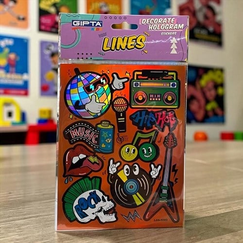 Gıpta Sticker Müzik Hologramlı 10.9x20.5 Cm