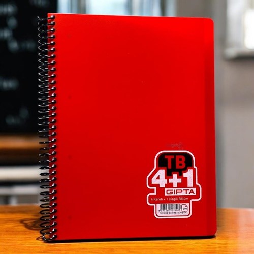 Gıpta Tb Spiralli Ayraçlı Defter A4 200 Yaprak 4+1