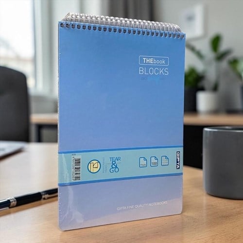 Gıpta Thebook Blocks Spiralli Sert Kapak Bloknot 17x24-100 Yp Kareli