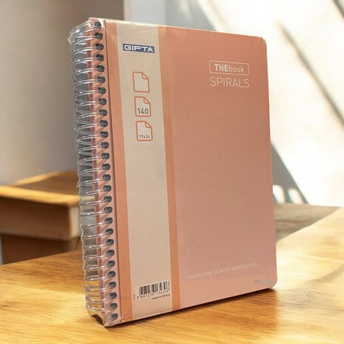 Gıpta Thebook Spirals Sert Kapak Defter 17x24-140 Yp. Düz
