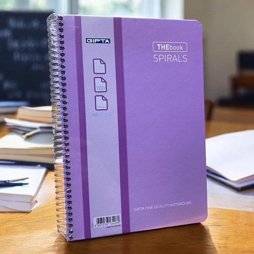 Gıpta Thebook Spirals Spiralli Sert Kapak Defter 17x24 100 Yaprak Kareli