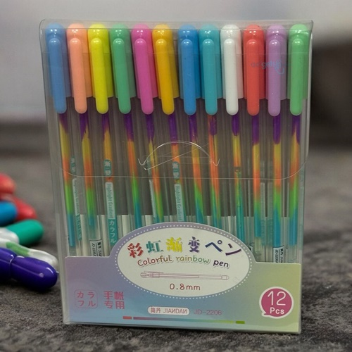Gökkuşağı Sihirli Neon Jel Kalem Seti