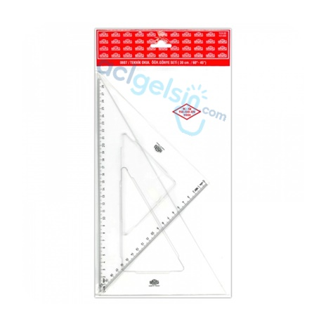 Gönye Takımı 30 Cm 60-45 Derece