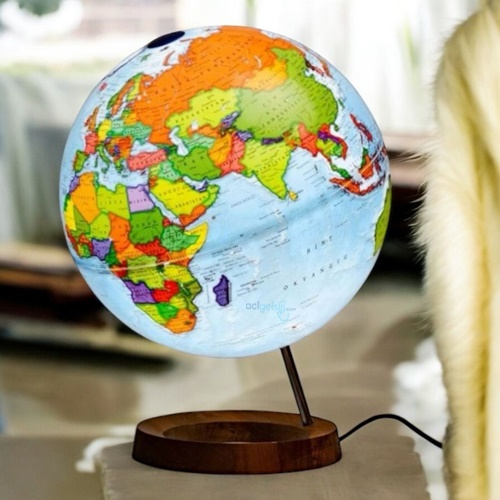 Gürbüz Design Globe Siyasi Küre Işıklı 33cm