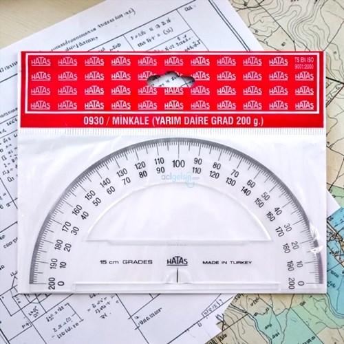 Hatas 0930 Plastik Minkale Yarım Daire Grad 15 Cm