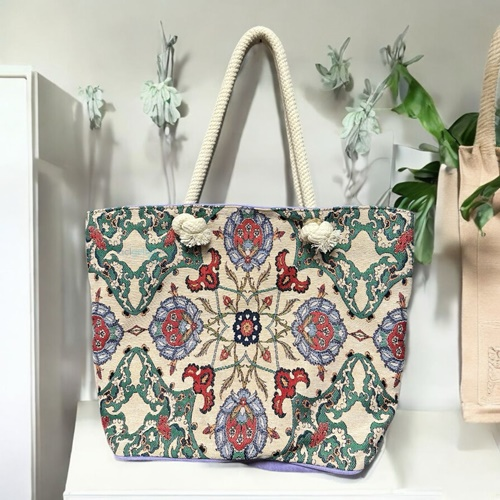Haydibag Dokuma Omuz Çantası Renkli Floral