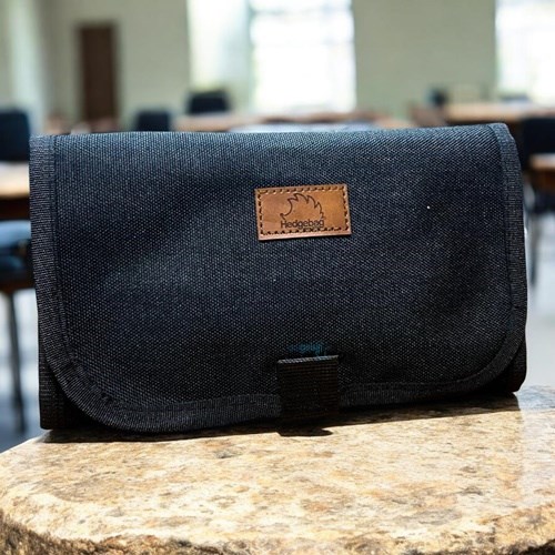 Hedgebag Rulo Kalem Kutu Lastikli Bölmeli Siyah