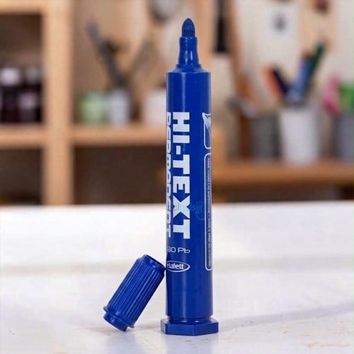 Hi-text 830pb Permanent Markör Yuvarlak Uç Mavi