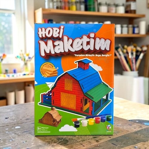 Hobi Maketim Ahır Modeli Ahşap Maket