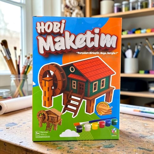 Hobi Maketim Değirmen Modeli Ahşap Maket