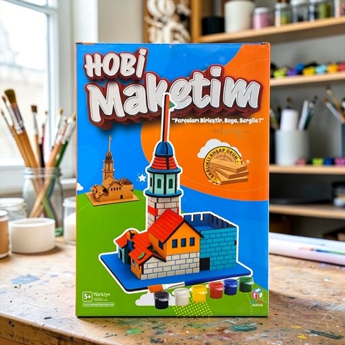 Hobi Maketim Kız Kulesi Modeli Ahşap Maket