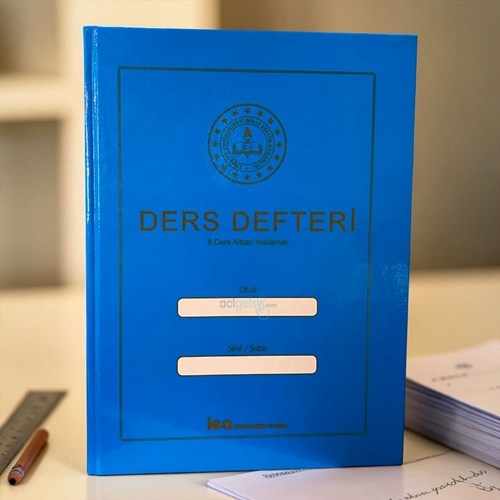 İea 8 Ders Alttan Yoklamalı Kuşe Mavi Sınıf Defteri
