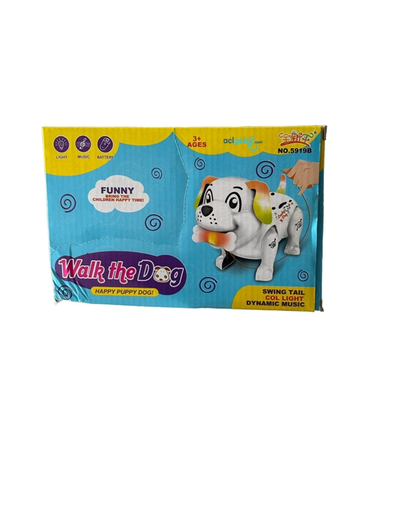 Işıklı Ve Sesli Pilli Yürüyen Köpek
