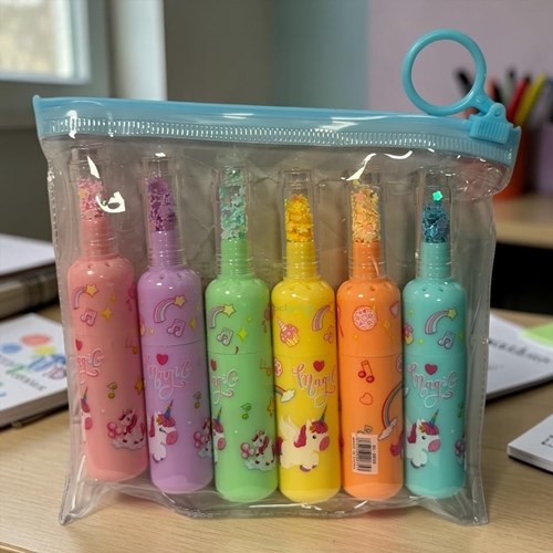 Joyland 6'lı Şişe Fosforlu Kalem Seti Unicorn