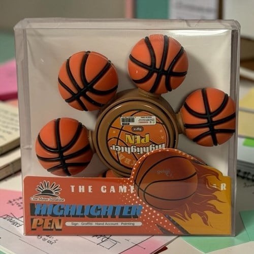 Joyland Stres Çarkı 6'lı Fosforlu Kalem Seti Basketbol Topu