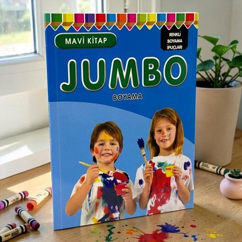 Jumbo Boyama Mavi Kitap