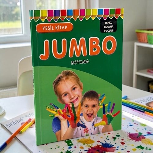 Jumbo Boyama Yeşil Kitap