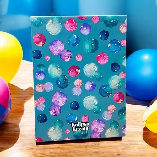 Kalipso Mini Çizgili Bloknot Bubble