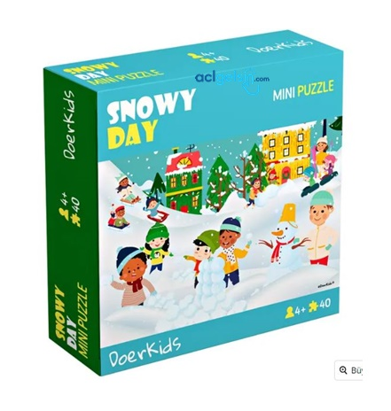 Kar Eğlencesi Mini Puzzle 40 Parça 4+ Yaş