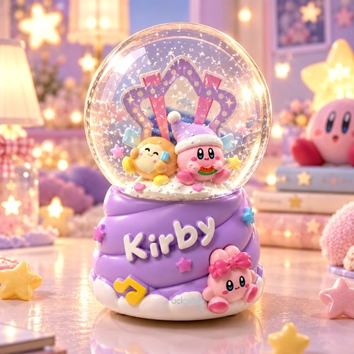 Kar Küresi Büyülü Kirby 80 Mm Işıklı