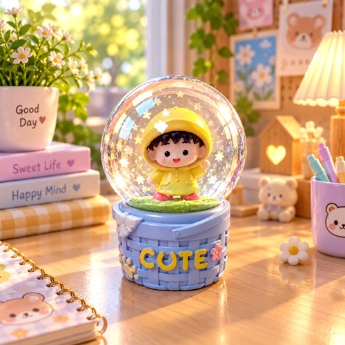 Kar Küresi Cute Mini Işıklı