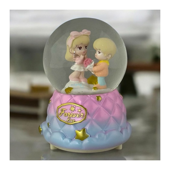 Kar Küresi Forewer Love 80 Mm Işıklı Müzikli
