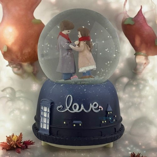 Kar Küresi Love 80 Mm Işıklı Müzikli