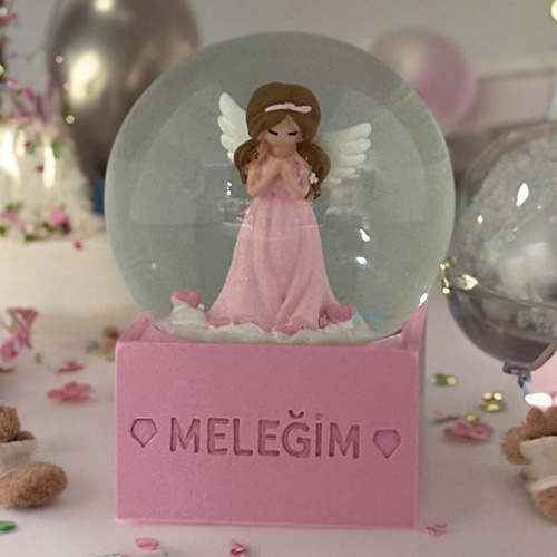 Kar Küresi Meleğim 60'ml Işıklı