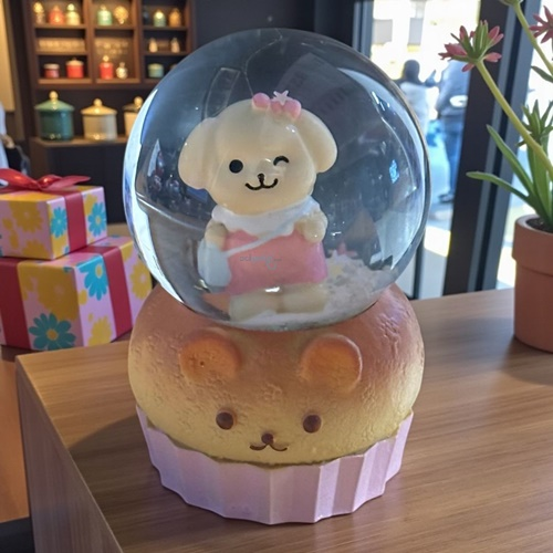 Kar Küresi Mini Işıklı Sevimli Köpek