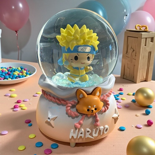 Kar Küresi Naruto 100 Mm Püskürtmeli Işıklı Müzikli