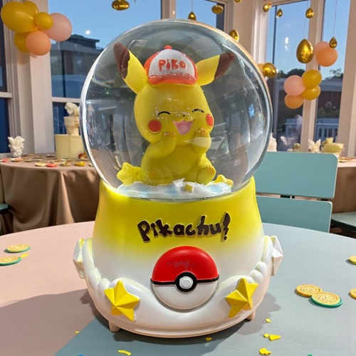 Kar Küresi Pikachu 100 Mm Püskürtmeli Işıklı Müzikli