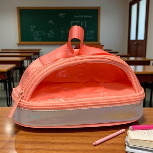 Kaukko Cube Crescent Kalem Çantası (salmon)