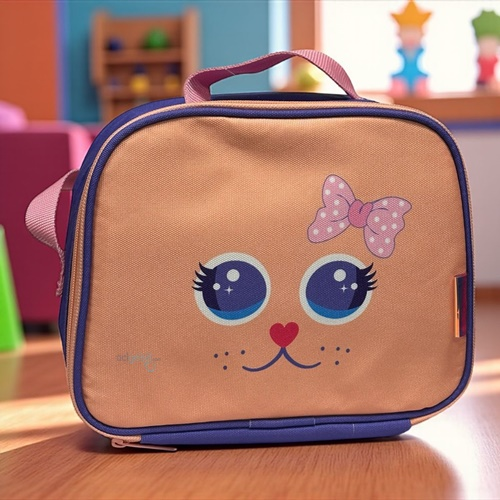 Kaukko Kids Beslenme Çantası(cute Face Cat)